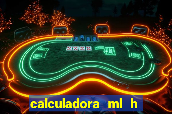 calculadora ml h para mcg kg min